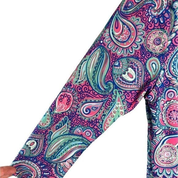 SIMPLY Southern Colorful Paisley Size 12 Women’s Tunic Top or Dress Size Medium - Picture 9 of 10